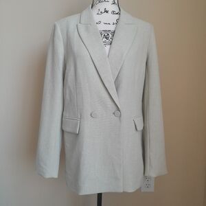 House of Harlow blazer jacket double breasted light pistachio green womens M.